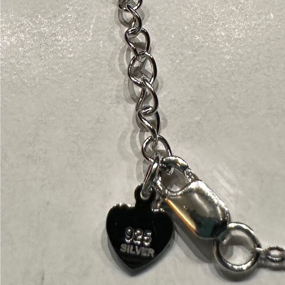 925 Silver Swarovski element pendant & chain - Picture 9 of 11